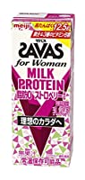 【ケース販売】明治 ザバス(SAVAS) for Womanミルクプロテイン 脂肪0 ストロベリー風味 200ml×24本入